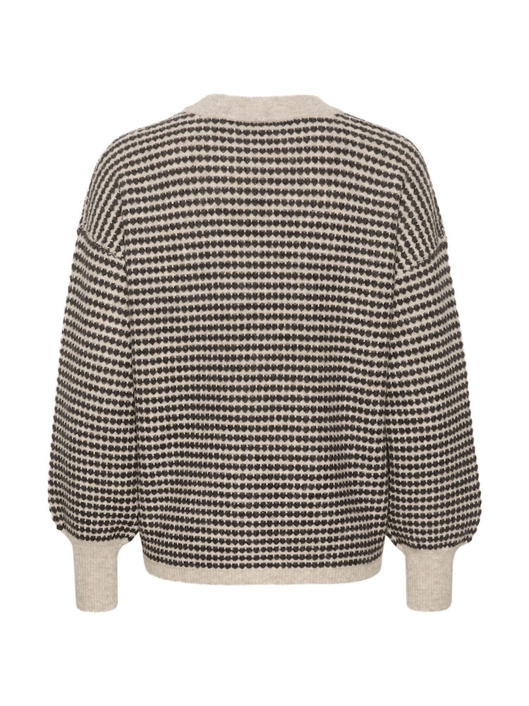 Kaffe Casual Fit Natural KAellery Crew Neck Pullover Jumper - Image 5 of 5 Kaffe Casual Fit Natural KAellery Crew Neck Pullover Jumper - Image 5 of 5