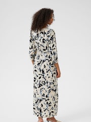 Kaffe White KApedra Long Sleeve Maxi Dress - Image 2 of 5