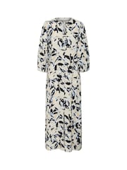 Kaffe White KApedra Long Sleeve Maxi Dress - Image 4 of 5