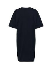 Kaffe KAjudy Short Sleeve Black 100% Cotton T-Shirt Dress - Image 5 of 5