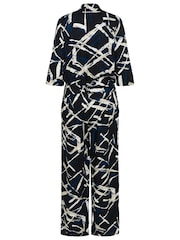 Kaffe KArutie 3/4 Sleeve Black Jumpsuit - Image 4 of 4
