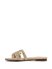 Sam Edelman Regular Fit Bay Jewel Slide Brown Sandals - Imagem 2 de 6