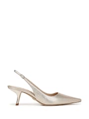 Sam Edelman Regular Fit Gold Bianka Sling Slingbacks Shoes - Image 1 of 6