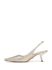 Sam Edelman Regular Fit Gold Bianka Sling Slingbacks Shoes - Image 2 of 6