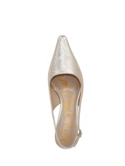 Sam Edelman Regular Fit Gold Bianka Sling Slingbacks Shoes - Image 5 of 6