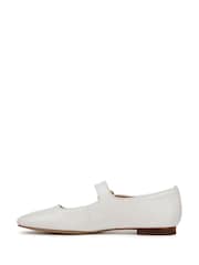Sam Edelman Regular Fit Michaela Mary Jane White Shoes - Image 2 of 6