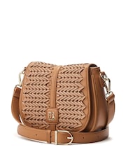 Moda in Pelle Alani Whipstitch Saddle Cross-Body Bag - Image 3 of 5