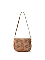 Moda in Pelle Alani Whipstitch Saddle Cross-Body Bag - Image 4 of 5
