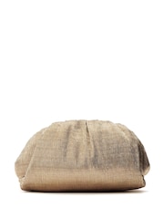 Moda in Pelle Oversized Namik Plisse Clutch Bag - Image 2 of 5