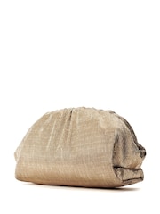 Moda in Pelle Oversized Namik Plisse Clutch Bag - Image 3 of 5