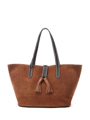 Moda in Pelle Addison Tote Bag With Tassle Detail - Image 2 of 4