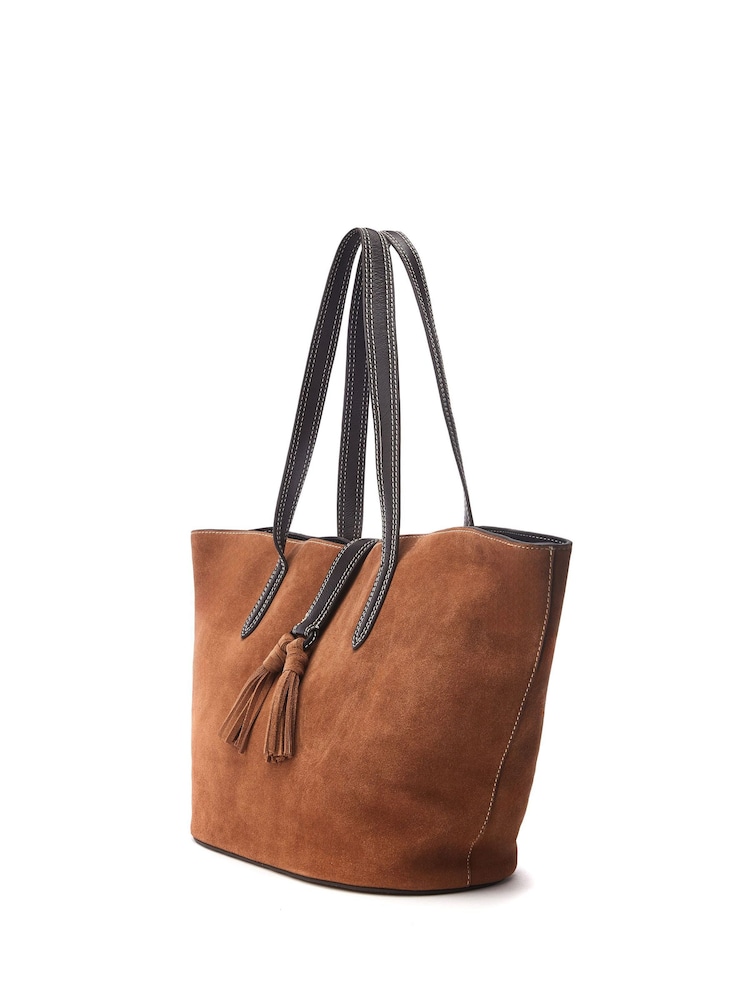 Moda in Pelle Addison Tote Bag With Tassle Detail - Image 2 of 4
