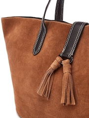 Moda in Pelle Addison Tote Bag With Tassle Detail - Image 4 of 4