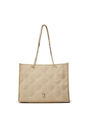 Moda in Pelle Natural Becca Quilted Tote - Image 2 of 5