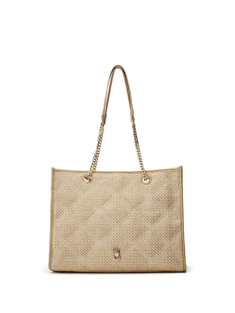 Moda in Pelle Natural Becca Quilted Tote - Image 2 of 5