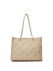 Moda in Pelle Natural Becca Quilted Tote - Image 4 of 5