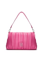 Pink - Moda in Pelle Stella Pleated Fold Over Clutch - Bild 3 von 5