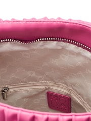 Pink - Moda in Pelle Stella Pleated Fold Over Clutch - Bild 5 von 5