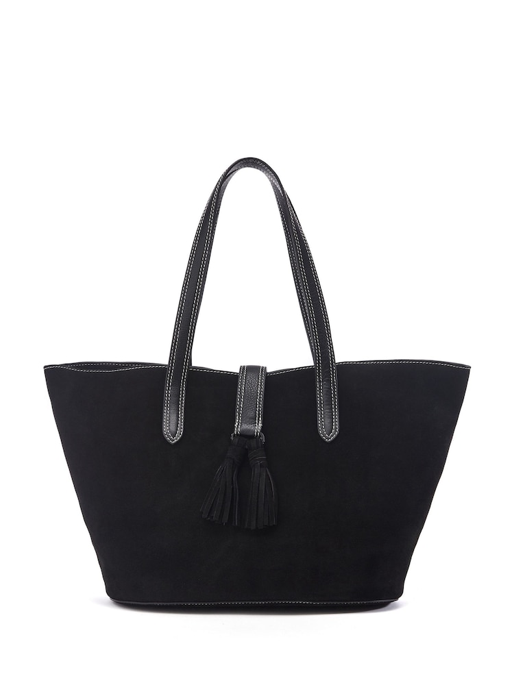 Moda in Pelle Addison Tote Bag With Tassle Detail - Image 1 of 4