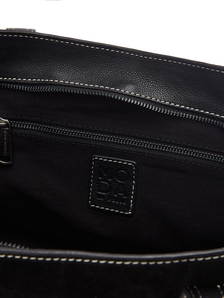 Moda in Pelle Addison Tote Bag With Tassle Detail - Image 4 of 4