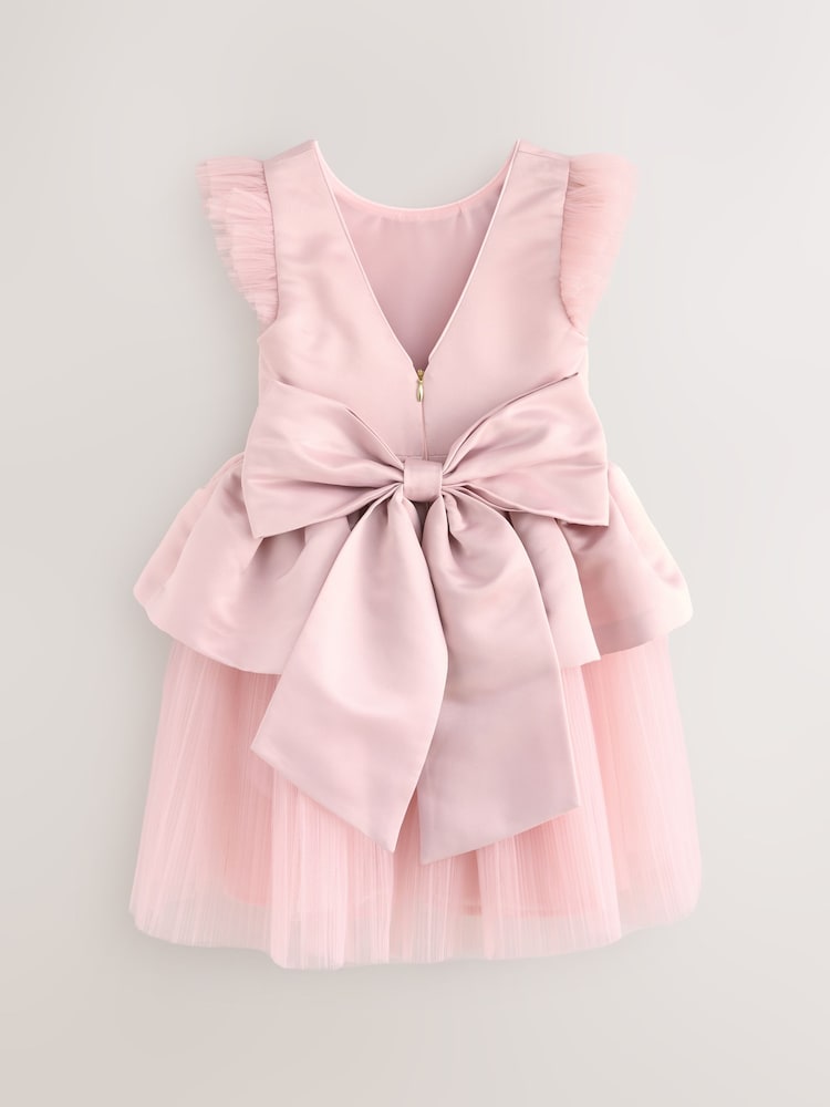 ted baker bow detail peplum dress Baker by Ted Baker REGULAR FIT - BOW BACK PEPLUM - Day dress - pink