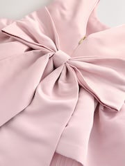Baker by Ted Baker Satin Bow Back Peplum Tulle Occasion Dress & Scrunchie - Image 14 of 16