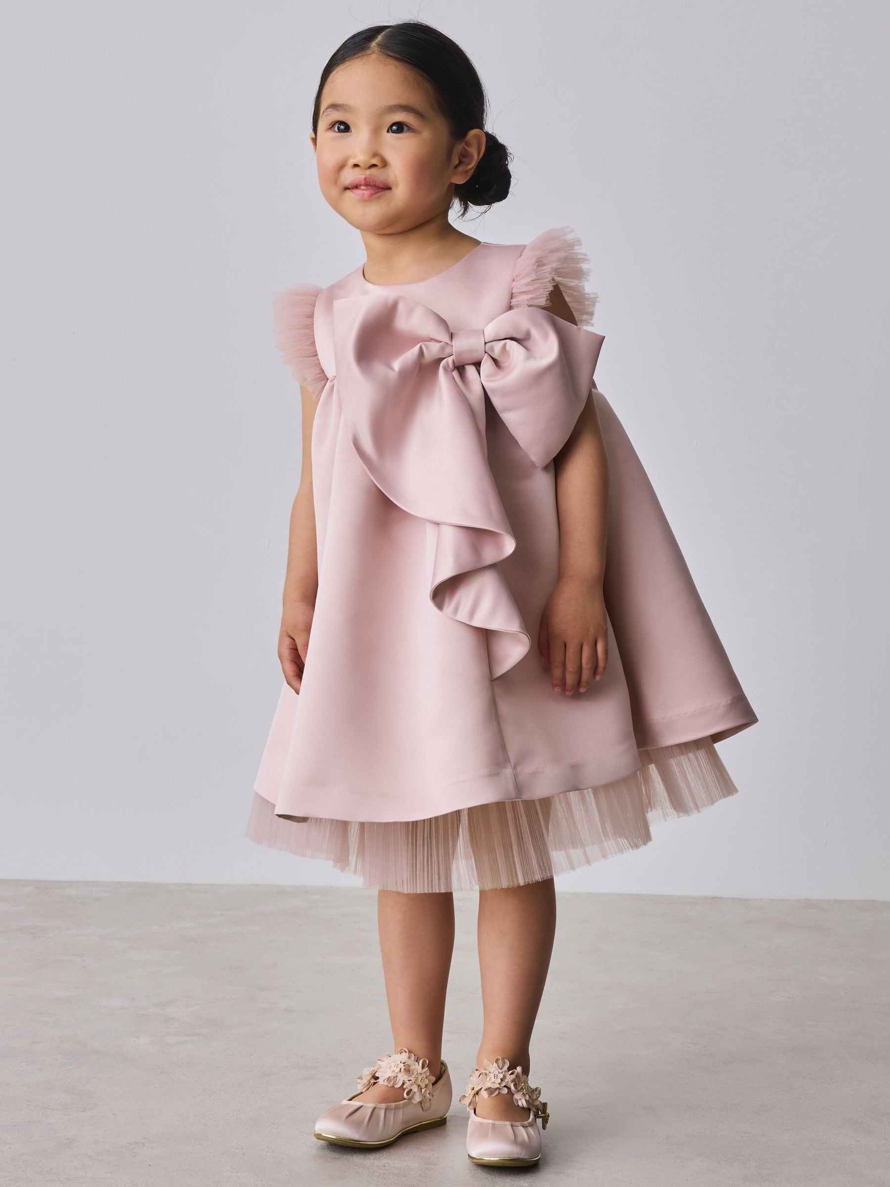 ted baker pink satin dress Bow Dress Ted Baker Gillyy Dress Buy Baker By Ted Baker Pink Satin Bow  Tulle A-Line Occasion Dress