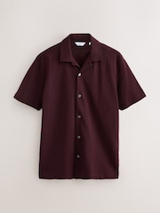 Burgundy Red/Navy Blue/Olive Green Short Sleeve Pique Shirts 3 Pack - Image 2 of 6