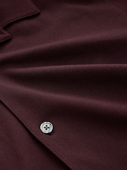 Burgundy Red/Navy Blue/Olive Green Short Sleeve Pique Shirts 3 Pack - Image 5 of 6
