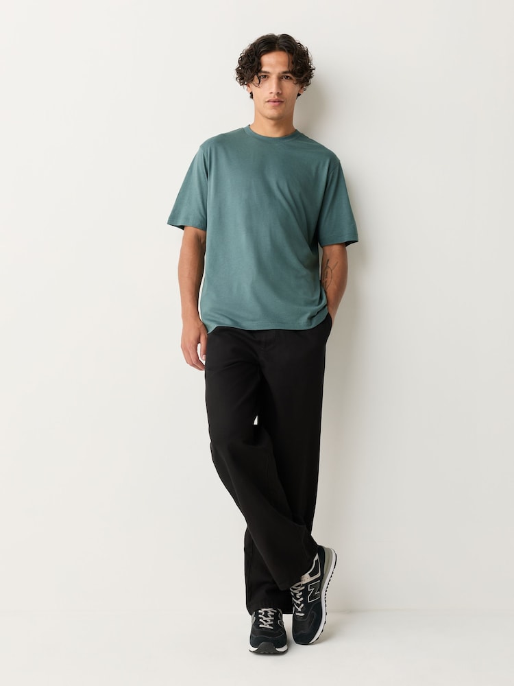 Green Modal Cotton Lightweight T-Shirt - Image 2 of 7