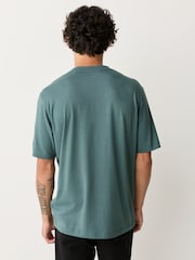 Green Modal Cotton Lightweight T-Shirt - Image 3 of 7