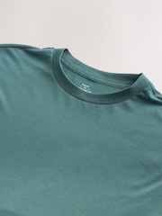 Green Modal Cotton Lightweight T-Shirt - Image 6 of 7
