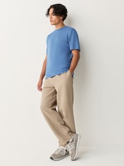 Blue Modal Cotton Lightweight T-Shirt - Image 2 of 8