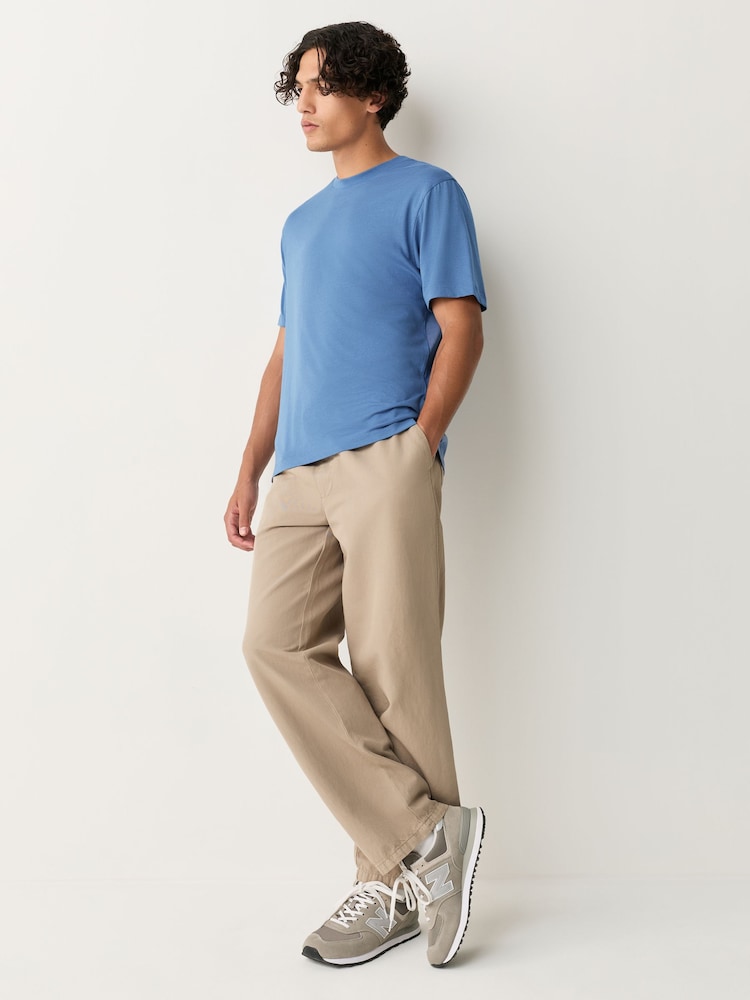 Blue Modal Cotton Lightweight T-Shirt - Image 2 of 8