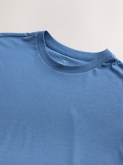 Blue Modal Cotton Lightweight T-Shirt - Image 8 of 8