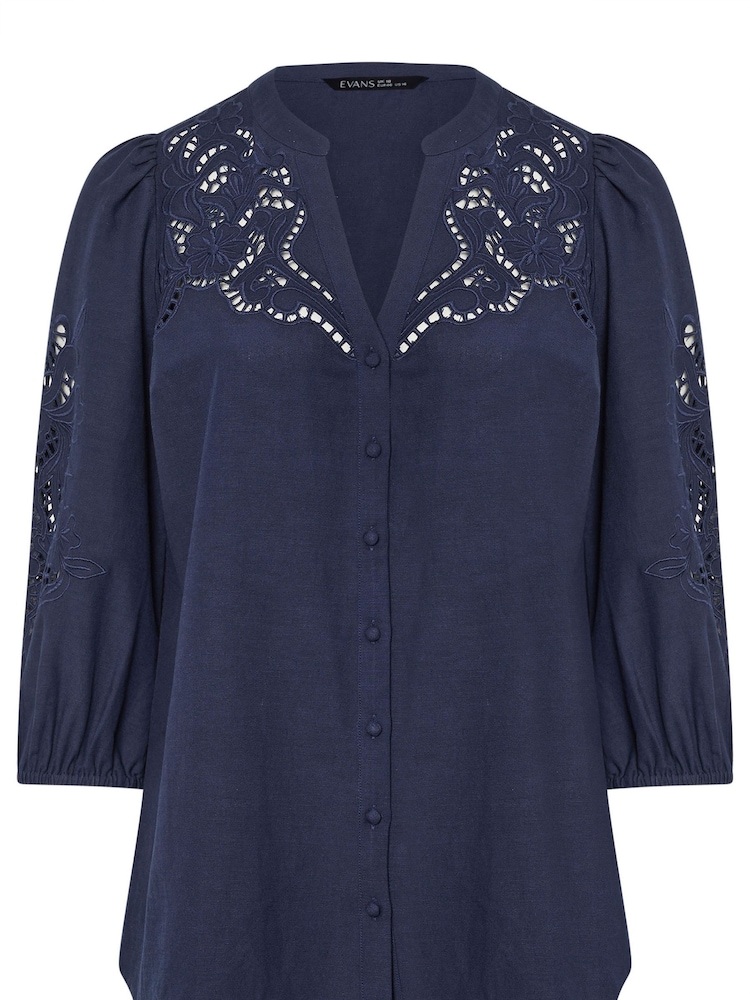 Evans Cutwork Blouse - Image 5 of 5