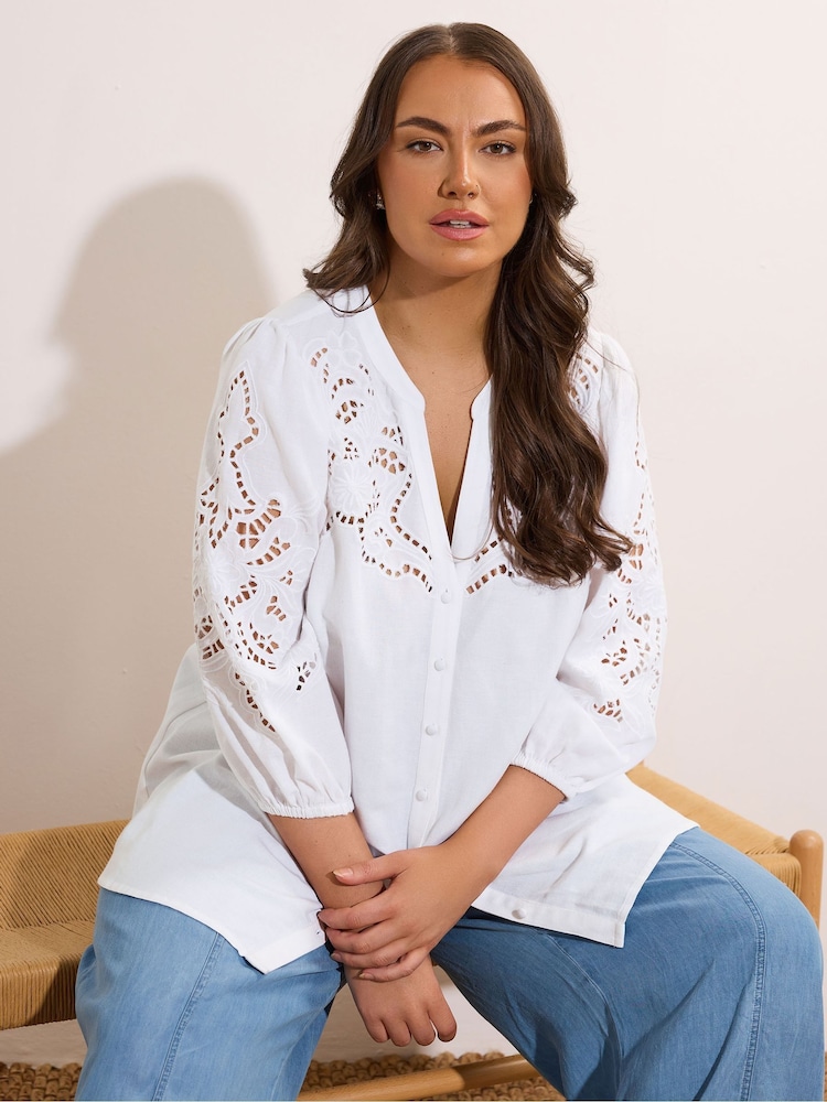 Evans Cutwork Blouse - Image 3 of 5