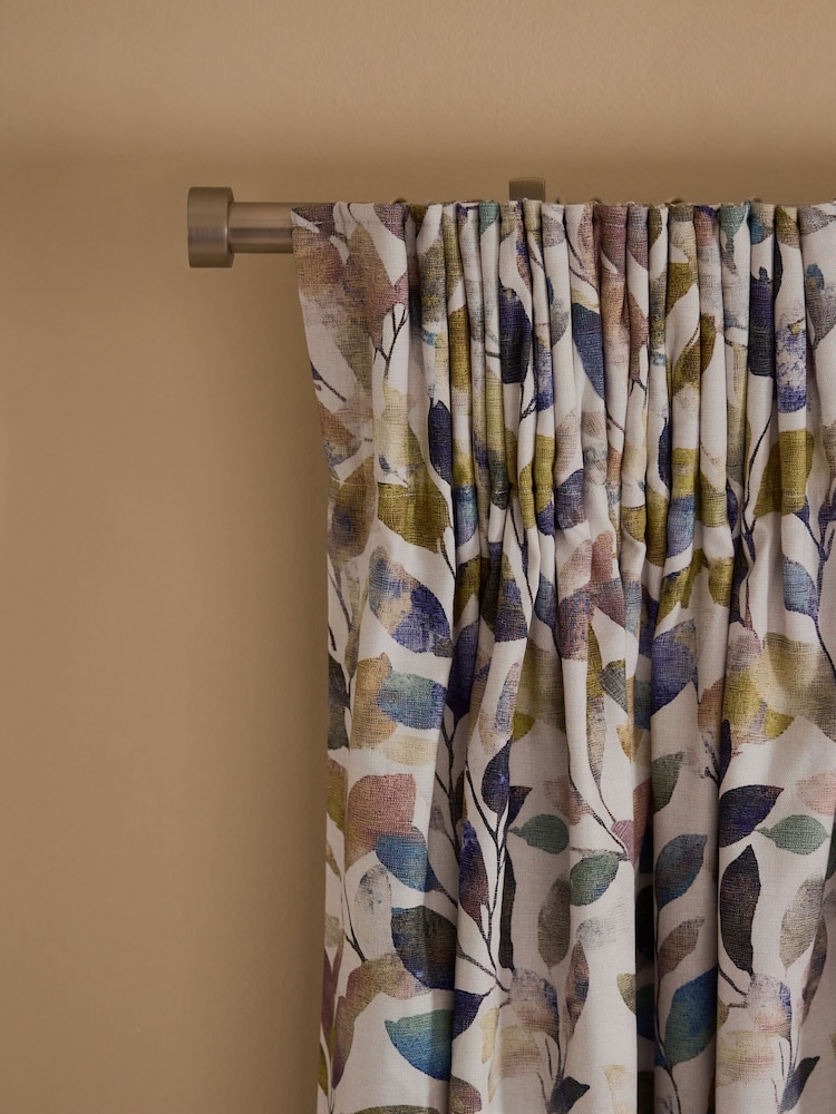 Mørkleggende/termoplastgardiner med blyantfold og print - Bilde 1 av 8