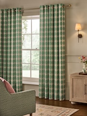 Wiggle Print Touch of Linen Eyelet obloži zavese - Slika 1 iz 5