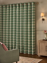 Wiggle Print Touch of Linen Eyelet obloži zavese - Slika 2 iz 5