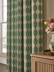 Wiggle Print Touch of Linen Eyelet obloži zavese - Slika 3 iz 5