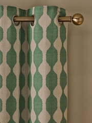 Wiggle Print Touch of Linen Eyelet obloži zavese - Slika 4 iz 5