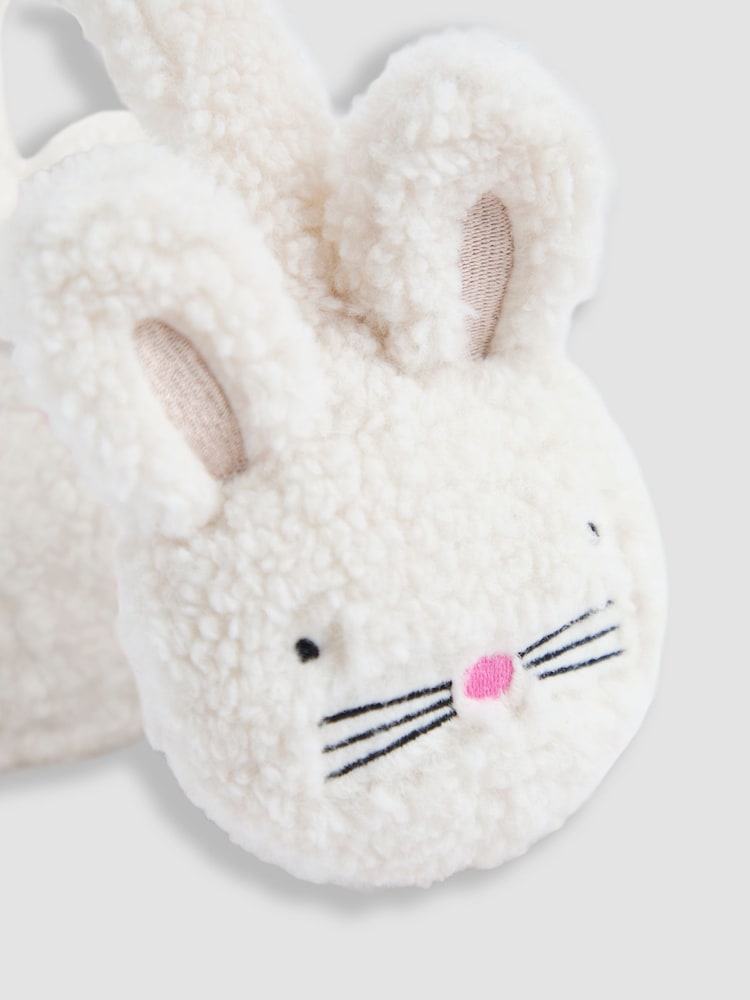 JoJo Maman Bébé Cream Bunny Ears Muffs - Image 3 of 3