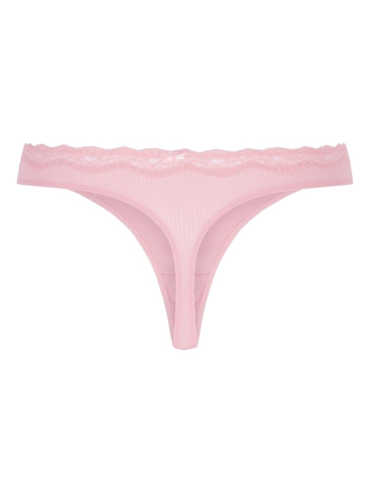 Rosa - Hunkemoller Pink Lola Thongs - Imagen 5 de 5