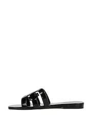 Sam Edelman Regular Fit Bay Jelly Black Slides Sandals - Image 2 of 6