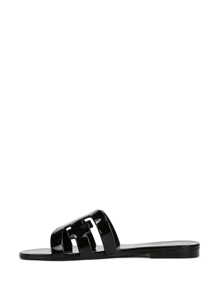 Sam Edelman Regular Fit Bay Jelly Black Slides Sandals - Image 2 of 6