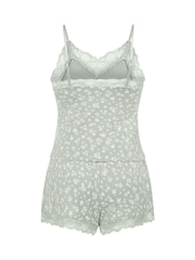 Hunkemöller Green Lace Jersey Cami - Image 2 of 2