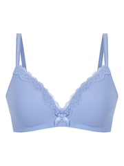 Hunkemoller Blue Lola Padded Non-Wired Bra - Imagen 4 de 5