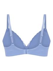 Hunkemoller Blue Lola Padded Non-Wired Bra - Imagen 5 de 5