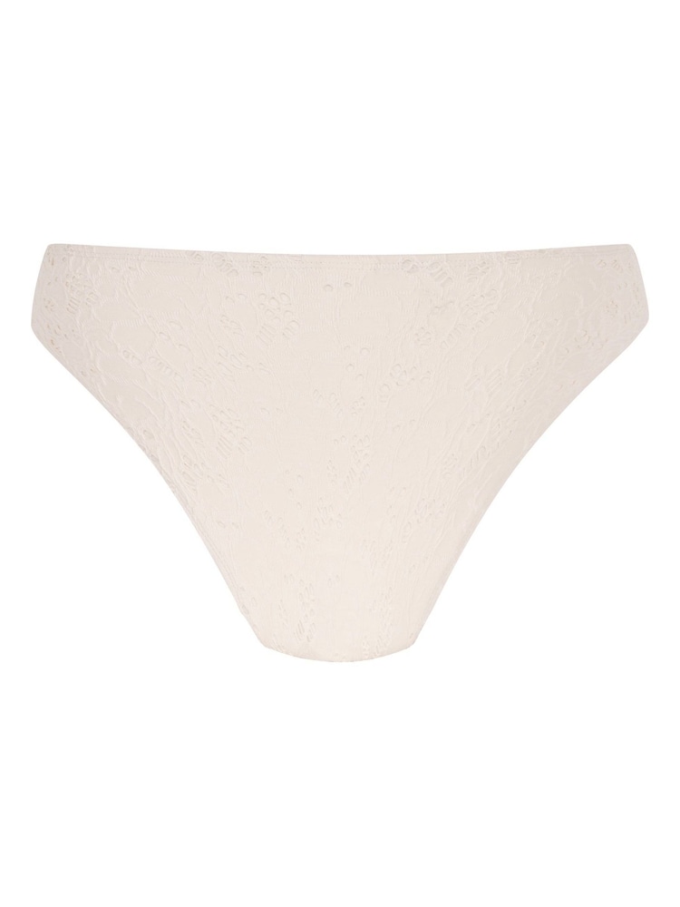 Hunkemoller Crochet Rio White Bikini Bottoms - Image 5 of 5